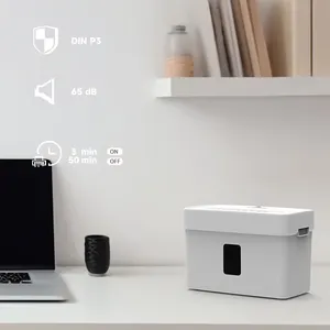 Penghancur kertas Desktop 6 lembar P3 penghancur kertas mini untuk penghancur kertas rumah dan pribadi