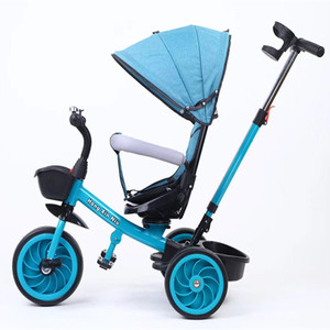 Bébé soins 4 en 1 enfants tricycle trotteur tricycle 1-6 ans bébé poussette garçons et filles enfants tricycle avec Parasols - Product Image 2