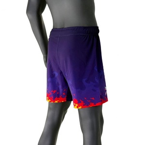 Pantalones Cortos de Lucha Blue Fire con Costuras Reforzadas, Tejido Transpirable y de Secado Rápido, Sublimación de Alta Calidad para Entrenamiento de Luchadores - Product Image 2