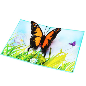 Tarjetas 3D Pop-up de <span class=keywords><strong>cumpleaños</strong></span> y aniversario Para <span class=keywords><strong>Hija</strong></span> Tarjetas de felicitación con temática de mariposa para niños hechas de papel - Product Image 1