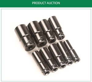 20pcs 8-32mm 1/2\" <b>Impact</b> <b>Socket</b> Kit Metric Imperial Drive Air Garage Deep Lengthen Electric Wrench Accessory Steel Sleeve Set - Product Image 2