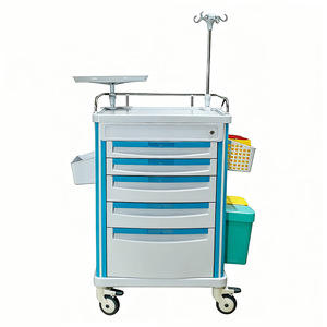 Chariot médical Jiangsu 095 en ABS avec tiroirs, chariot de traitement hospitalier pour usage médical - Product Image 1