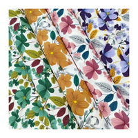 Tissu imprimé floral Maza Material 75D Poly Stretch, tissu imprimé personnalisé, tissu en spandex et polyester pour vêtements