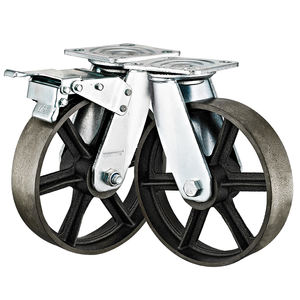 4 "5" 6 "8" <span class=keywords><strong>Heavy</strong></span> <span class=keywords><strong>Duty</strong></span> Industrial Rodízios De Ferro Fundido para Fábrica Trolley FERRO RODA Resistente Ao Calor Roda De Rodízio De Alta Temperatura - Product Image 3