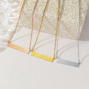 Collares de Moda de Acero Inoxidable con Baño de Oro de 18K para Hombres y Mujeres, Estilo Árabe Musulmán, Venta al por Mayor 2025 - Product Image 1