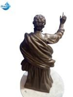 Figurines en bronze de Saint Paul et Saint Pierre pour usage liturgique