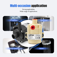 Pompe centrifuge miniature à circulation d'eau sans balais LEFOO à faible bruit 24V 9000ml/min pour l'eau propre de qualité alimentaire et le refroidissement