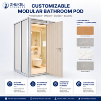 Toilettes portables de luxe, salles de bain préfabriquées intégrées avec séparation sec-humide, design léger et écologique, style moderne