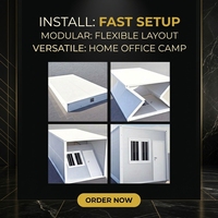 Maison conteneur modulaire pliable sur mesure, cabine préfabriquée en panneaux sandwich d'acier pour usage résidentiel, bureaux, chantiers et camps