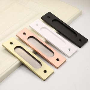 High Quality Metal Kitchen Cabinets Furniture Wardrobe Handle No Groove Sliding Door Window Handle Modern <b>for</b> Bathroom Drawers - Product Image 2