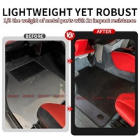 Tapis de sol en fibre de carbone de style OEM pour Ferrari 458, tapis de sol sur mesure pour l'intérieur des supercars