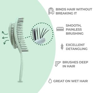 <span class=keywords><strong>Brosse</strong></span> Démêlante Spirale en Plastique Bio pour <span class=keywords><strong>Cheveux</strong></span> Lisses/Bouclés, Ne Tire Pas les <span class=keywords><strong>Cheveux</strong></span> - Product Image 3