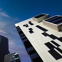 Panneau de façade d'appartement moderne Aludream, impression numérique ACM, finition bois Alucobond, panneau composite en aluminium, revêtement mural PVDF/PE