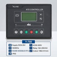 Contrôleur ATS YUYE pour commutateur de transfert automatique, IP55, RS485, MODBUS, pour groupe électrogène, armoire de distribution, CE, CCC, OEM, ODM