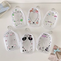 Sac à bandoulière pour poupée Sac à dos en plastique Sac à bandoulière étanche pour cadeau Mini sac de rangement pour clés Boîte aveugle transparente en PVC avec sangles