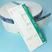 Billet d'avion thermique en papier personnalisé, 20 pièces, billet d'avion imprimé de haute qualité, vente en gros