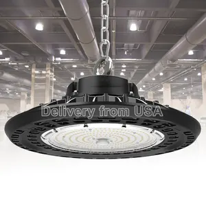 Abd'den teslimat depo endüstriyel 300W 100W UFO LED yüksek raf lambası 150W LED ışık UFO 6000K IP65 su geçirmez