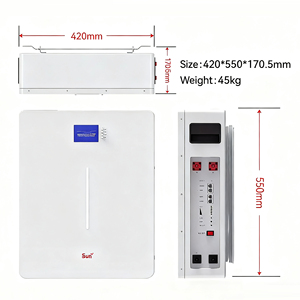 แบตเตอรี่ติดผนัง 51.2V 100Ah |   ระบบกักเก็บพลังงานแสงอาทิตย์ 5.12 กิโลวัตต์ชั่วโมง | |   อายุการใช้งาน 10 ปี |   มากกว่า 5000 รอบการใช้งาน |   ดีไซน์กะทัดรัด | - Product Image 4