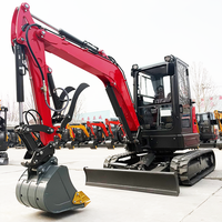 Nouvelle conception de mini-excavatrices Kubota avec moteur EPA, excavatrice à chenilles, excavatrice compacte