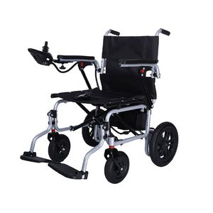 Silla de Ruedas Eléctrica Plegable con un Botón, Rotación de 360 Grados, Frenos, Masaje y Uso Terapéutico - Product Image 1