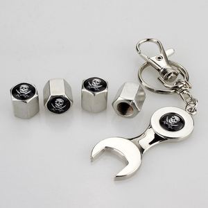 Juego de 4 llaves metálicas para neumáticos con logo de marca, de alta calidad, estándar 8v 1 rosca, universales para coches/motocicletas/bicicletas, tapas de válvula - Product Image 6