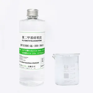 중국 공급 업체 Qiangli 화학 낮은 점성 실리콘 오일 Polydimethylsiloxane 점도 10cst 댐핑 실리콘 오일