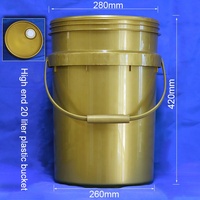 Tambour à peinture 20L Tambour à huile lubrifiante en gros avec poignée joint seau en plastique