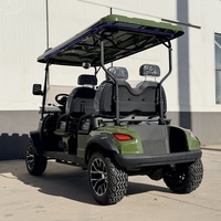 Carrito de Golf Eléctrico de 4 Plazas con Acabado Mate y Logotipo Personalizado de Marca Privada para Flota de Concesionarios