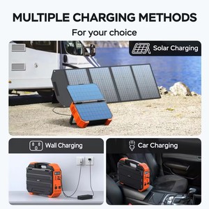 Générateur solaire 1600W avec panneau solaire 40W, station portable LiFePO4 1024Wh, contrôleur MPPT, batterie externe pour utilisation d'urgence en extérieur - Product Image 5