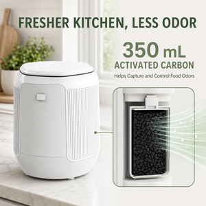 เครื่องกำจัดเศษอาหารแบบตั้งโต๊ะ 450W ความจุ 4.2 ลิตร พร้อมระบบอบแห้ง บด และควบคุมกลิ่น ใช้เวลา 4 ชั่วโมง - Product Image 4