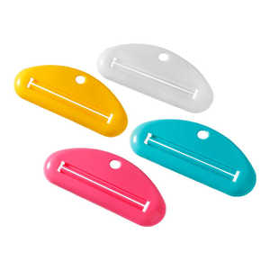 <b>Toothpaste</b> <b>Squeezer</b> Manual Roller For <b>Toothpaste</b> Facial Cleanser Hand Cream Dispenser Household Use Green White Color - Product Image 5