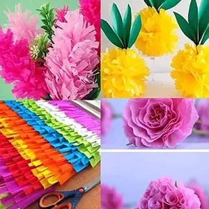 Colorful Mexico Crepe Paper Perfect For DIY Paper Flowers Decorations Kids Craft Projects Pinata Decoration
