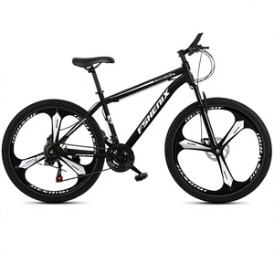 Bicicleta de Montaña para Adultos, 24/26 Pulgadas, 21 Velocidades, Frenos de Disco Dobles, Absorción de Impactos, Cuadro de Acero al Carbono, Unisex - Product Image 1
