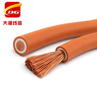 Cable de Soldadura Altamente Flexible YH, 10MM2, 16MM2, 25MM2, 35MM2, Conductor de Cobre Trenzado con Aislamiento de PVC/Goma