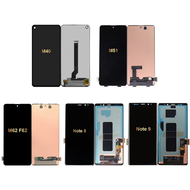 100% Original Lcd Screen for Samsung M14 M33 M40 M51 M54 M62 F62 Note 8 9 10 20 Ultra 5G Screens Digitizer Display