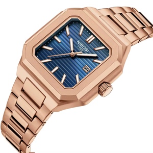 For 2689 Luxury Fashion Square Stainless Steel Quartz <b>Watch</b> 3BAR Water Resistant Luminous Hands 40-44mm Dial Push Button - Product Image 4