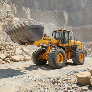 W166 दुनिया के चार पहिया ड्राइव फ्रंट लोडर <span class=keywords><strong>6</strong></span> टन शांगचाई इंजन 175kw <span class=keywords><strong>1</strong></span> साल की वारंटी - Product Image 1