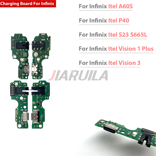 Wholesale Charging Port for Infinix Itel A60S P40 S23 S665L Vision 3 5 1 Plus Charger Dock Durable Precise Phone Spare Parts