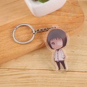 Phim hoạt hình quảng cáo Keychains Tokyo Anime Ma Cà Rồng acrylic nhựa Zombie Key Charms tùy chỉnh dây móc khóa
