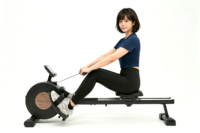 Máquina de Remo Magnética Plegable, Remo de Ejercicio para Interiores, Equipo de Fitness Cardiovascular para Gimnasio en Casa con Pantalla LCD y Riel Deslizante de Aleación de Aluminio