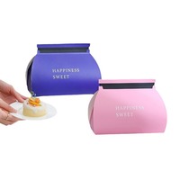 Boîte à gâteau roulé en papier, emballage pour gâteau roulé suisse, boîte à pâtisserie en carton épais, boîte de boulangerie de qualité alimentaire, logo personnalisé, multicolore