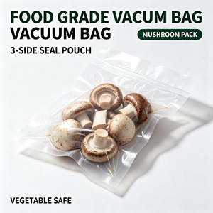 Sacs sous vide en plastique de qualité alimentaire, transparents, thermoscellables, pour le stockage de champignons, légumes et sauces - Product Image 2
