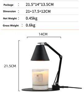 Werksverkauf OEM ODM Neues Design LED-Licht Einstellbarer Winkel und Timer Hochwertiges Candle Warmer Light