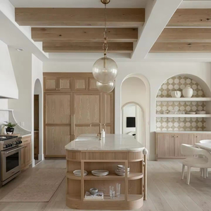Vermonhouzz, nuevos muebles modernos para el hogar, barra de comedor de mármol duradero integrado, mesa de Isla de cocina con armario de almacenamiento - Product Image 1