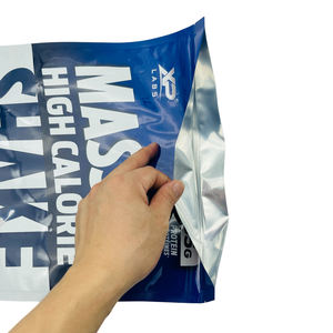 Bolsa de polvo de proteína de suero 1kg 2kg 5 <span class=keywords><strong>kg</strong></span> 10kg con cremallera Bolsa de pie Embalaje Bolsa de fondo plano - Product Image 2
