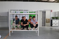 Lit superposé en acier double, design moderne, pliable, pour étudiants, personnel, dortoirs scolaires, hôtels, chambres