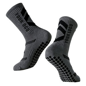 Calcetines de Pilates Cómodos de la Marca <span class=keywords><strong>Uron</strong></span>, Venta al por Mayor, Compresión Antideslizante, Diseño Transparente con Logotipo en el Puño - Product Image 1