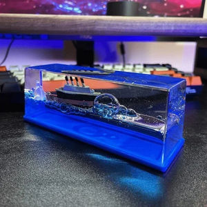 Bouteille à dérive liquide en forme de navire de croisière, ornement sablier bateau pirate, cadeau décoratif pour voiture, vitrines et cadeaux - Product Image 1