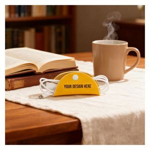 Organisateur de câbles d'écouteurs personnalisé avec votre logo – des câbles impeccables à chaque fois - Product Image 1