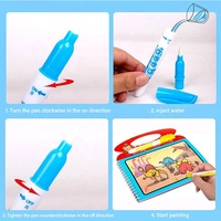Livres de coloriage à l'eau personnalisables et livre d'apprentissage de la peinture à l'eau pour des moments magiques de peinture pour les enfants d'âge préscolaire